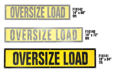 Grommet Oversize Load Sign 18″ X 84″