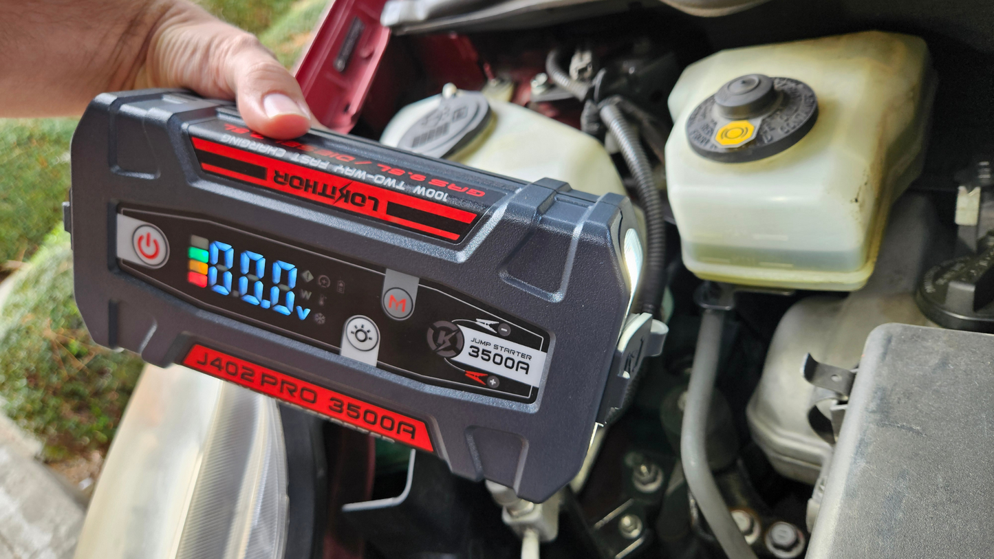 LOKITHOR J402 PRO Jump Starter 100W Two-way Fast Charging 3500Amp