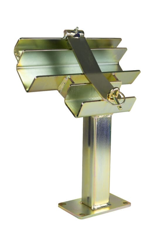 Collins Combo Dolly and Rail Mount: Slanted – Zinc-Plated