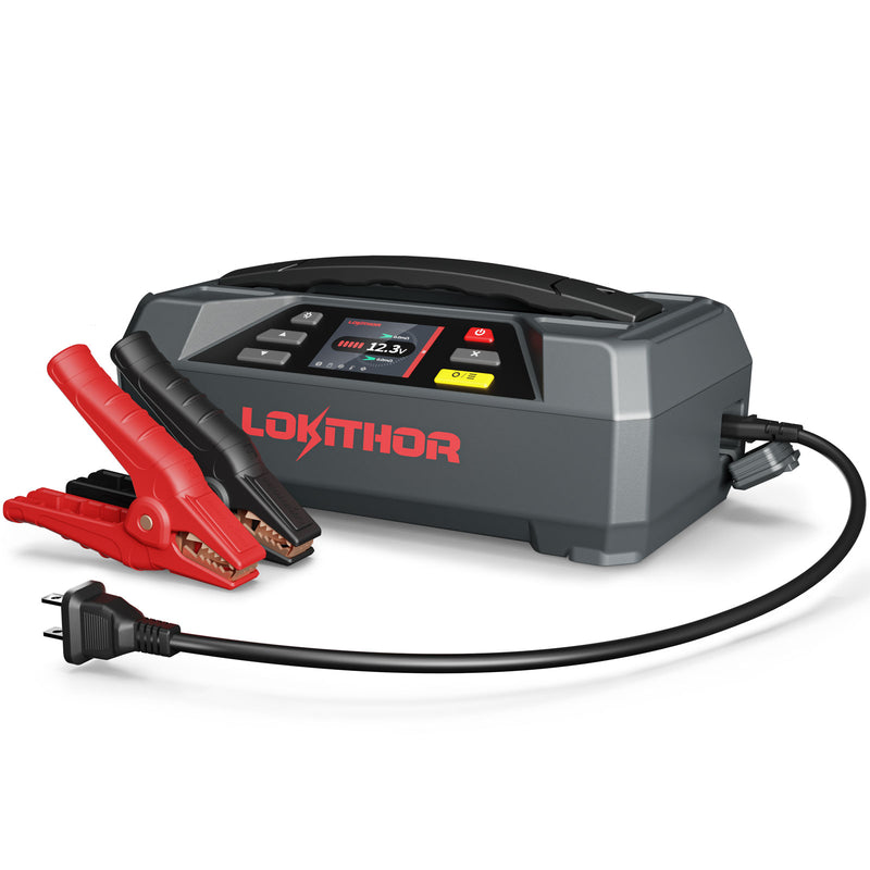 Lokithor JTC4250 LiFePO₄ 12V 4250A 89.6Wh Jump Starter + Battery Tester + Battery Charger with ConnectMax Technology