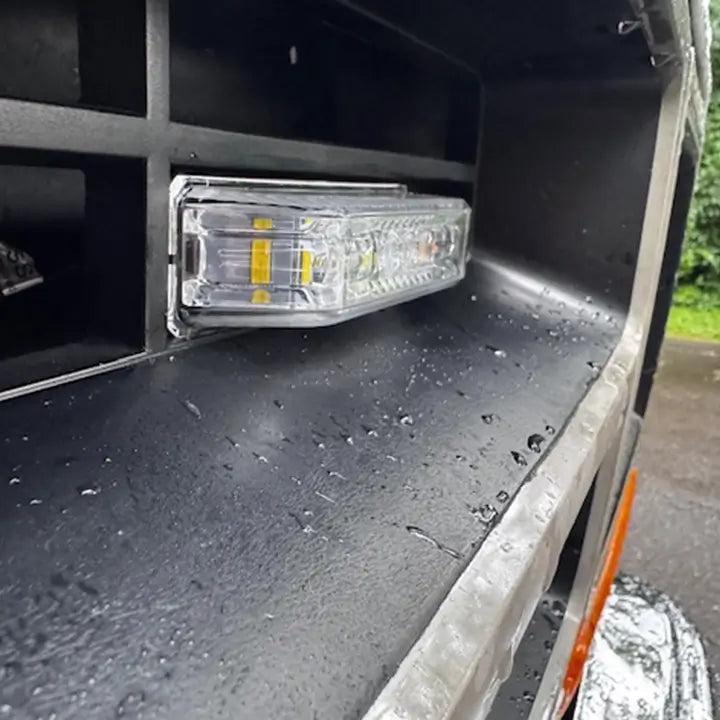 Amber/White LED High Powered Strobe w/ 3 mounting options