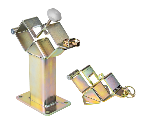Collins Locking Rail Mount – Stepped – Zinc-Plated