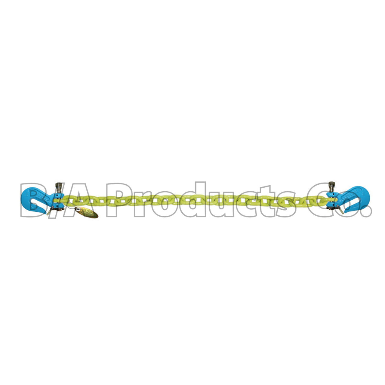 B/A Products Co. 1/2" Grade 100 Twist Lock Cradle Grab Hook Hi-Viz Chain