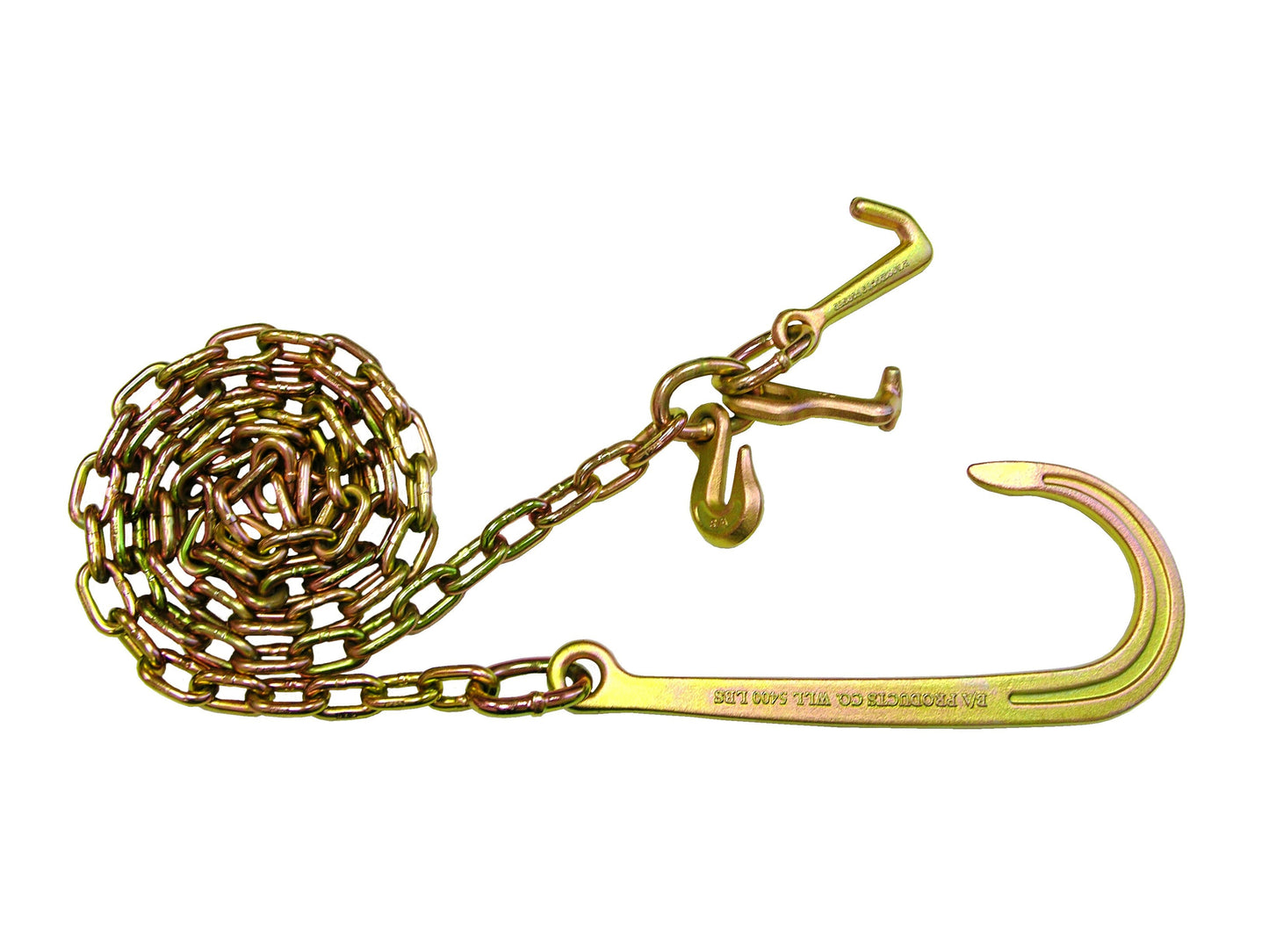 B/A Products Co. G70 Chain with 15" J Hook; T Hook, Mini J Hook & Grab Hook