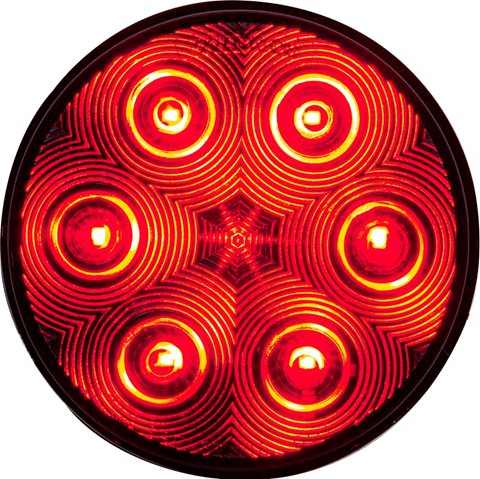 4″ Round Stop/Tail/Turn LED with Smoked Lens