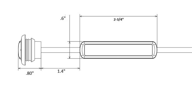 3/4″ Dual-Function Amber Marker & Strobe
