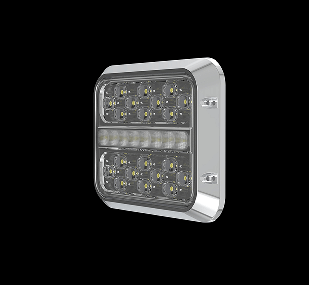 9″x7″ Surface Mount LED Warning Light