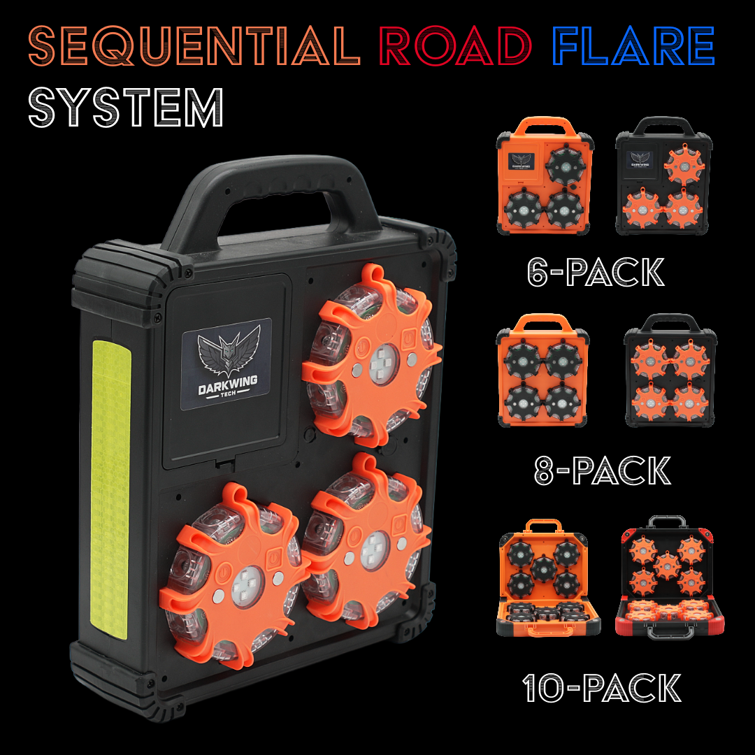 Sequential Rechargeable Road Flare System