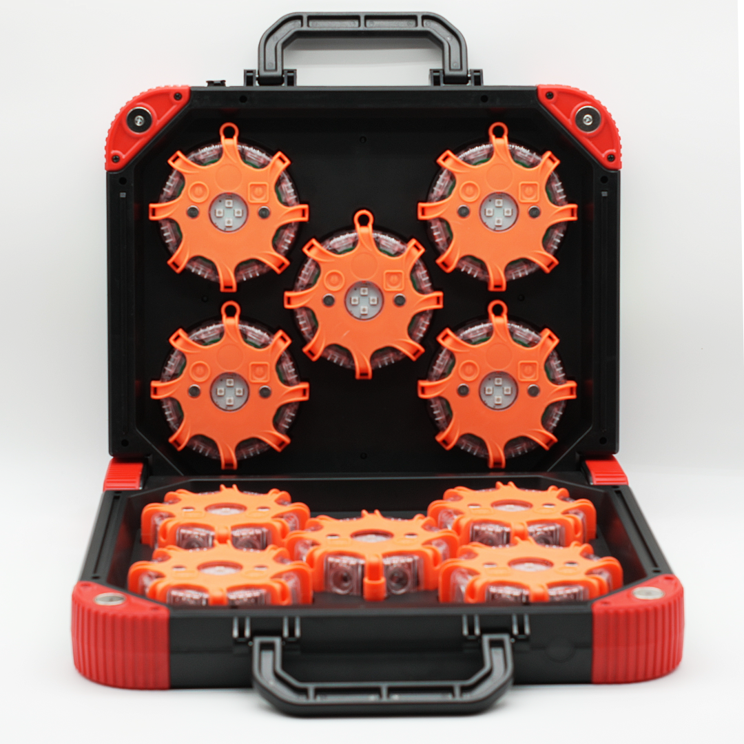 Sequential Rechargeable Road Flare System