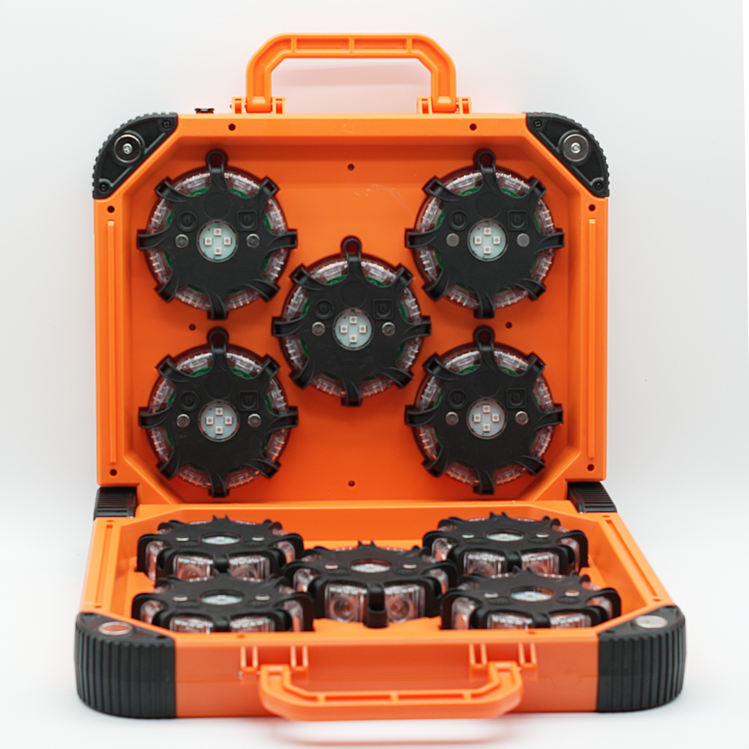 Sequential Rechargeable Road Flare System