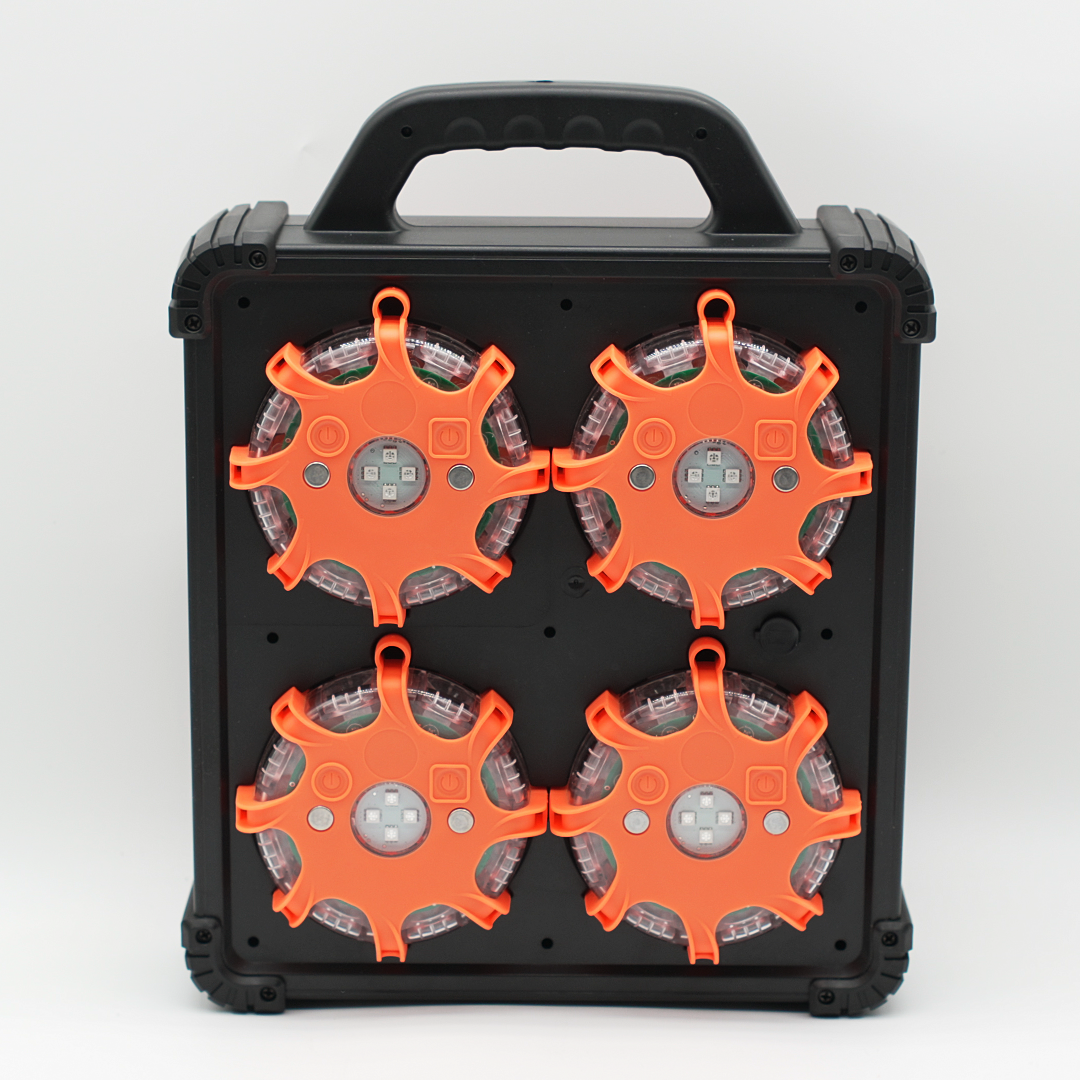 Sequential Rechargeable Road Flare System