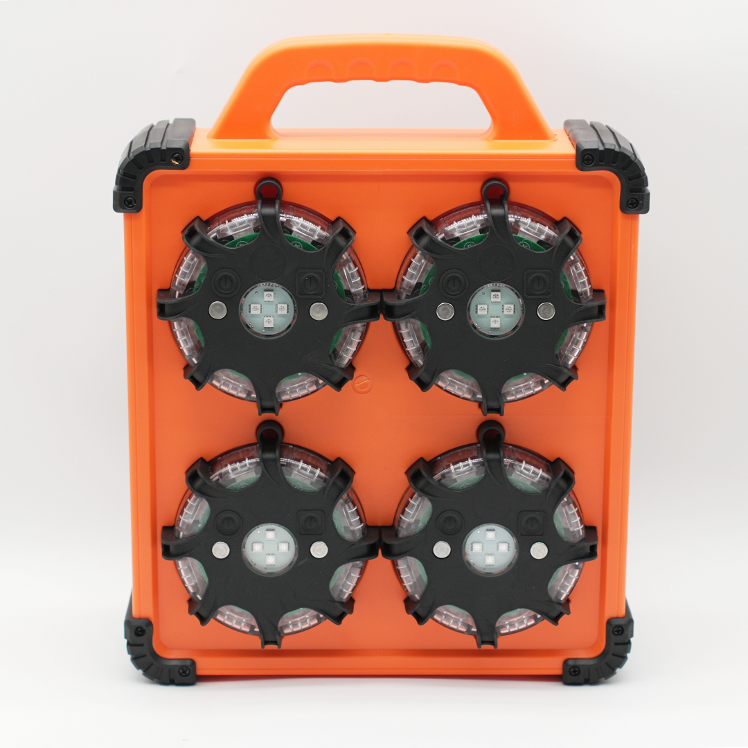 Sequential Rechargeable Road Flare System
