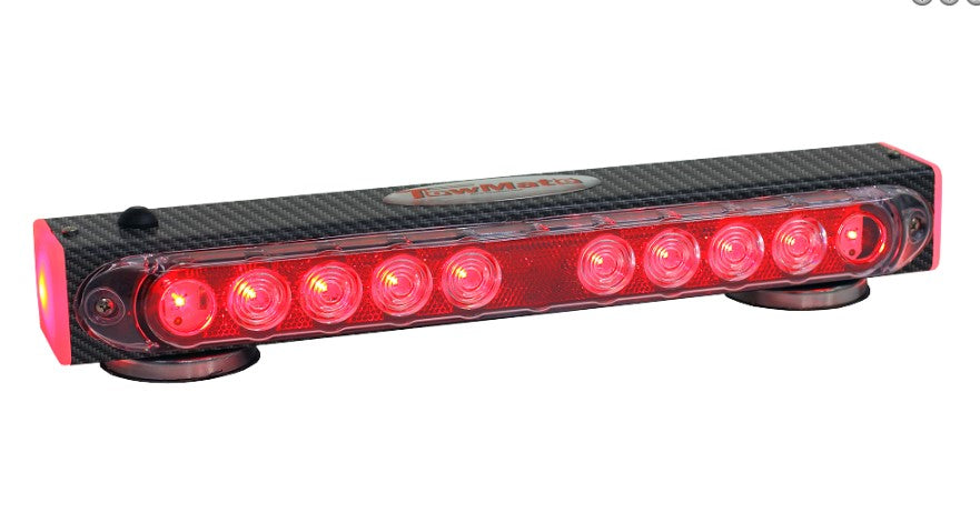 17" 'Carbon Fiber' Wireless Tow Light With Rear Mounted Strobe