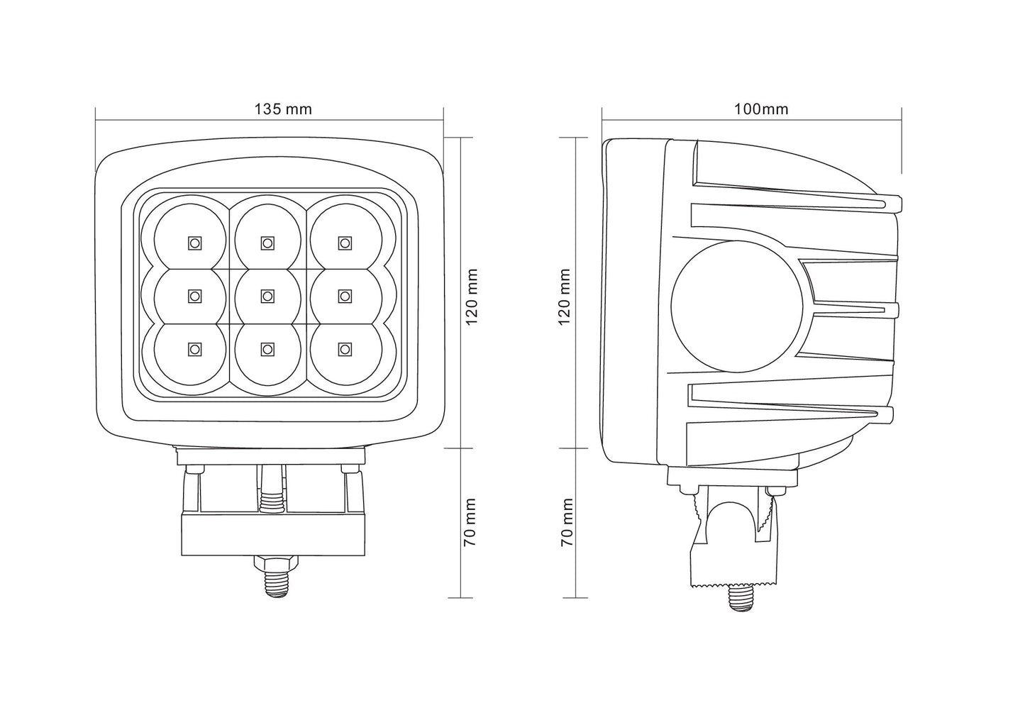 LED Heavy Duty 90-Watt Flood Light