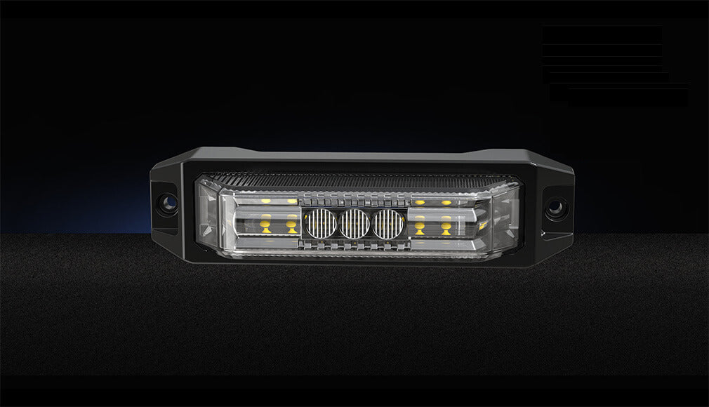 Amber/White LED High Powered Strobe w/ 3 mounting options