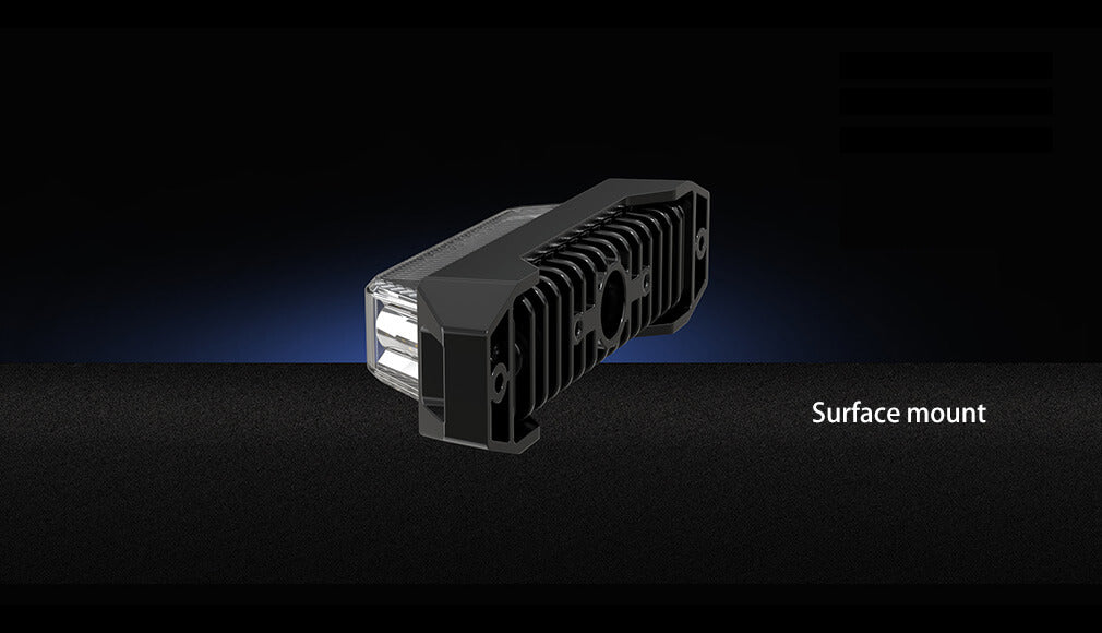 Amber/White LED High Powered Strobe w/ 3 mounting options