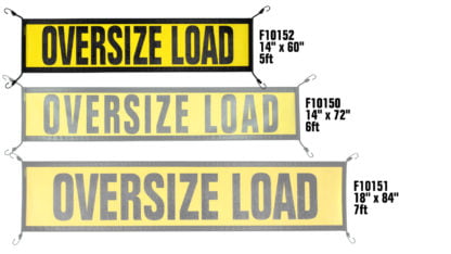 EZ Hook Escort Oversize Load Sign 14″ X 60″