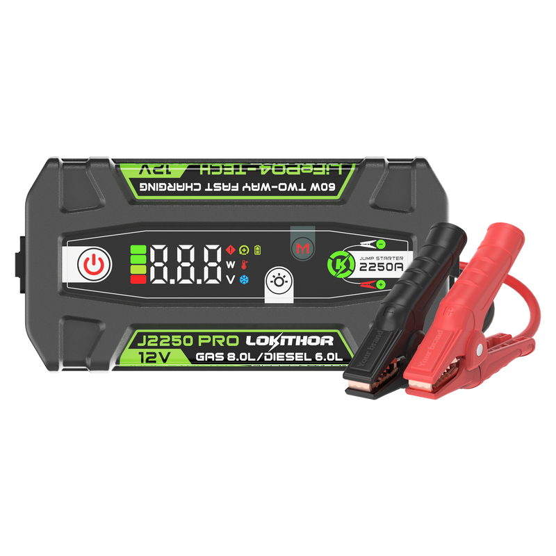 LOKITHOR LiFePO₄ 12V 51.2Wh 2250A Jump Starter