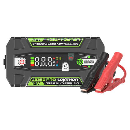 LOKITHOR LiFePO₄ 12V 51.2Wh 2250A Jump Starter