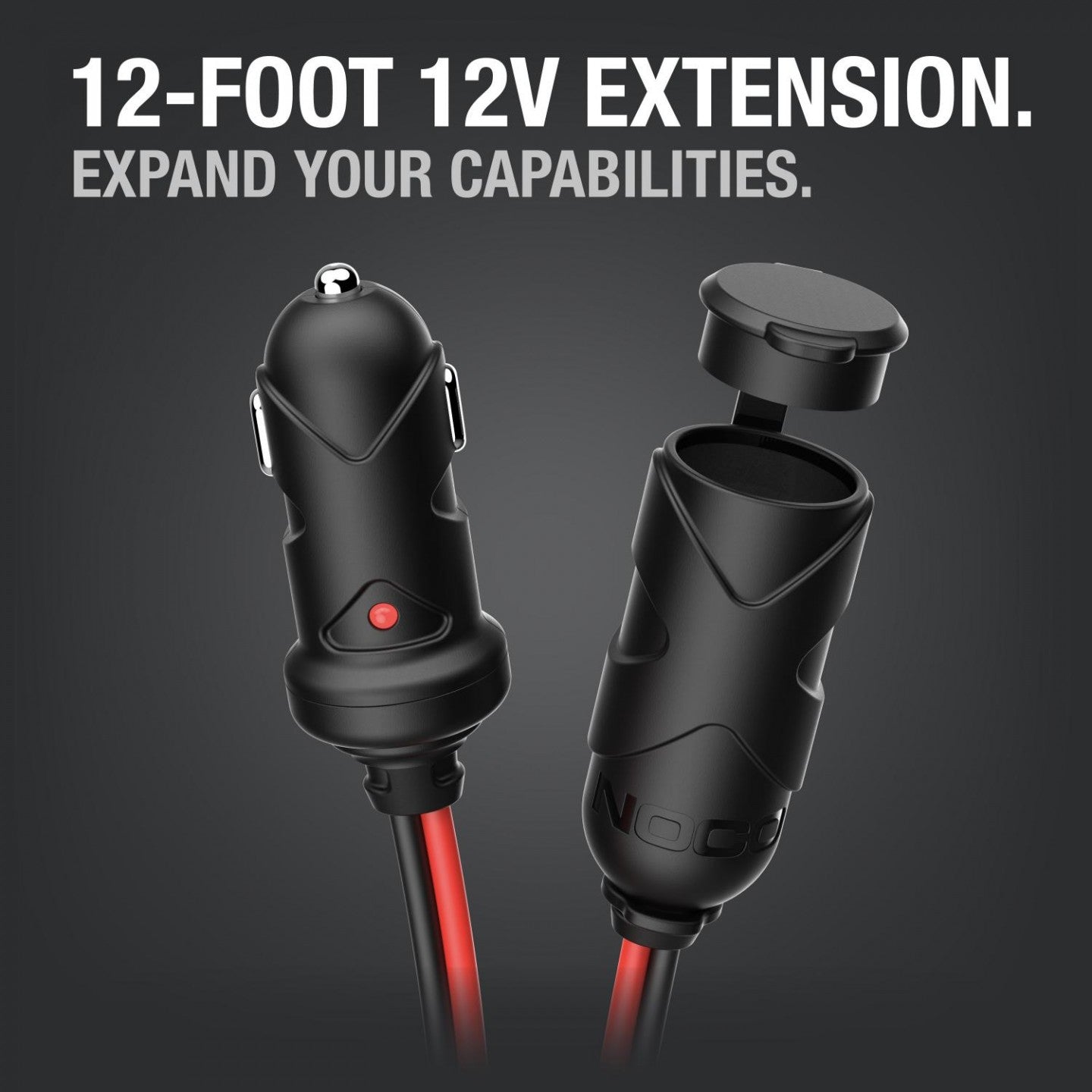 12V Plug 12-Foot Extension Cable