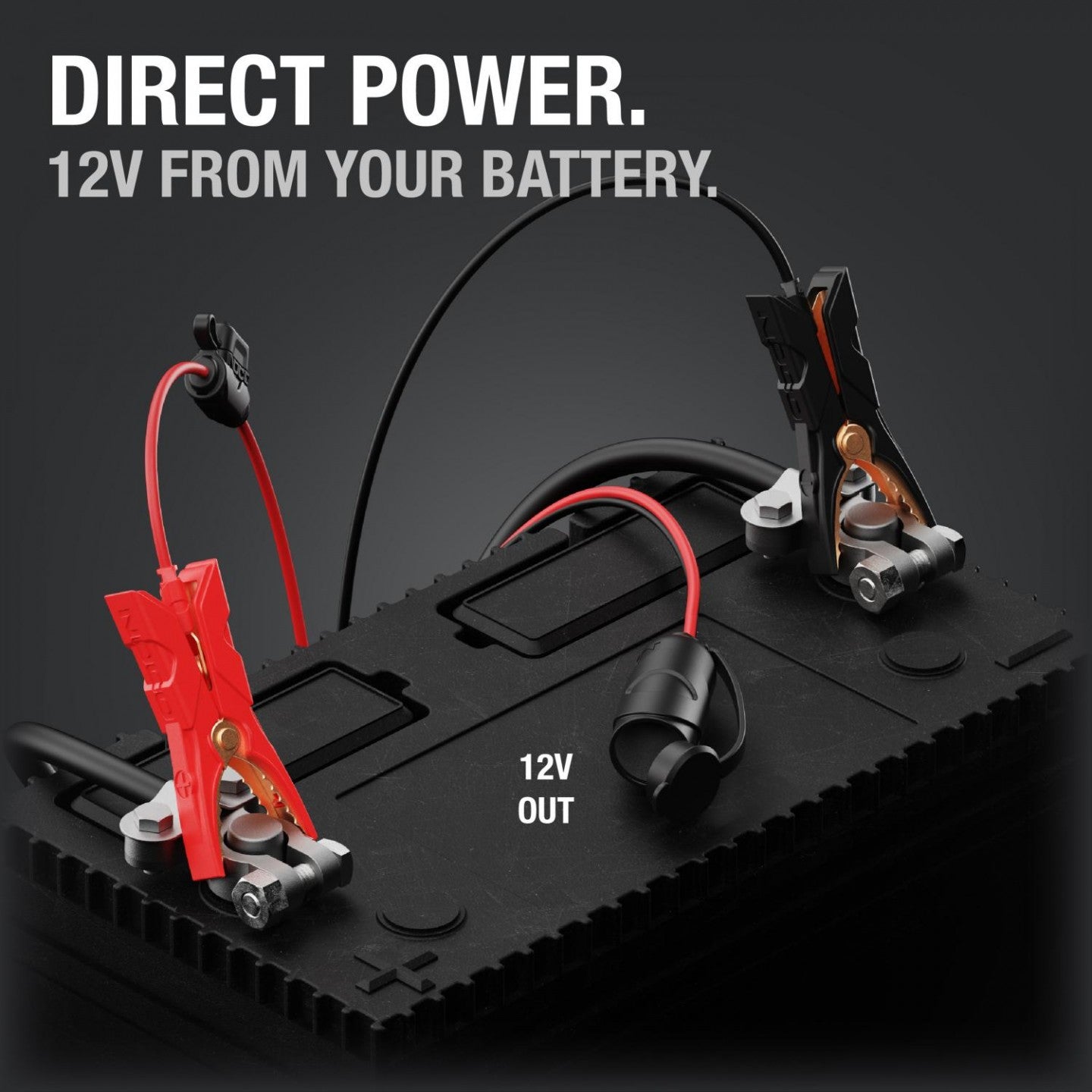 12V Plug Socket w/ Clamps