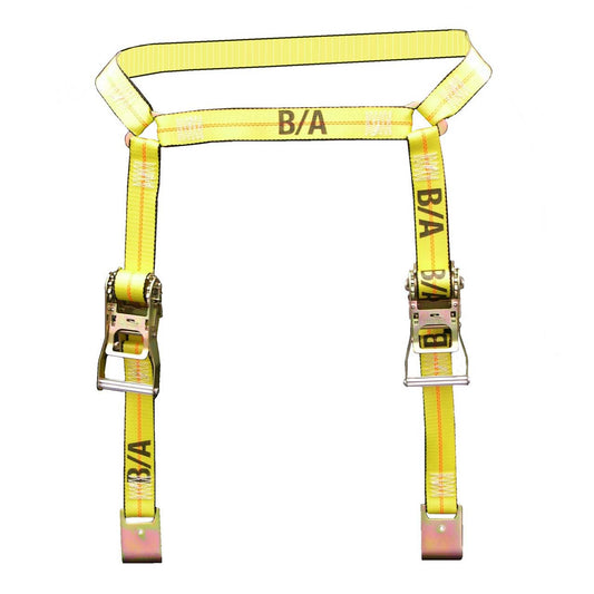 B/A Products Co. 2" x 8' Flat Hook Side Rail Ratchet Tie-Down Assembly