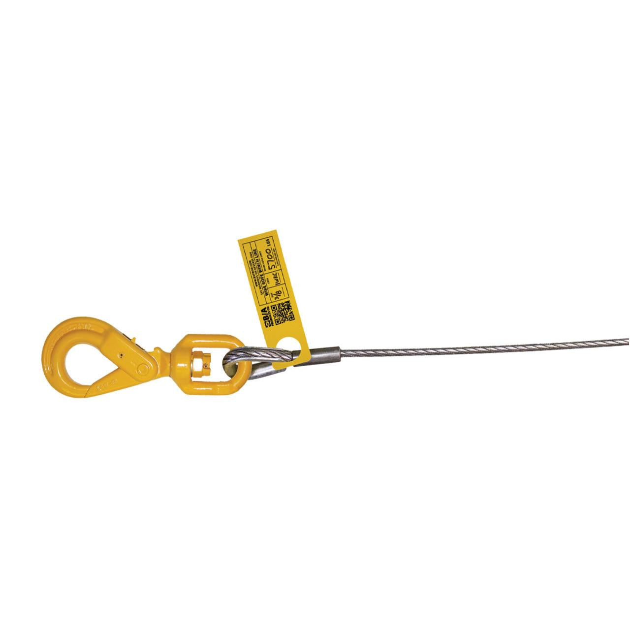 B/A Products Co. 3/8" Super Swaged Winch Line w/Self-Locking Hook