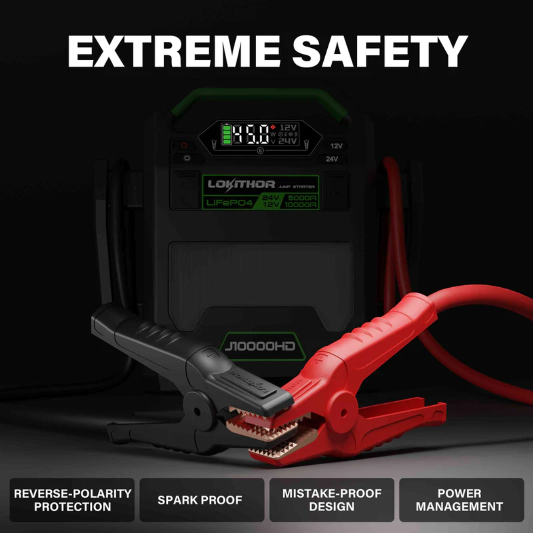 LOKITHOR J10000HD 12V 10000 Amp and 24V 5000 Amp Jump Starter