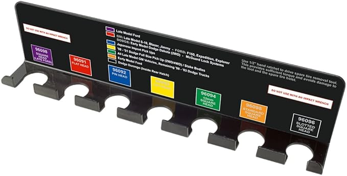 Universal 7-Piece Removal Spare Tire Tool Set