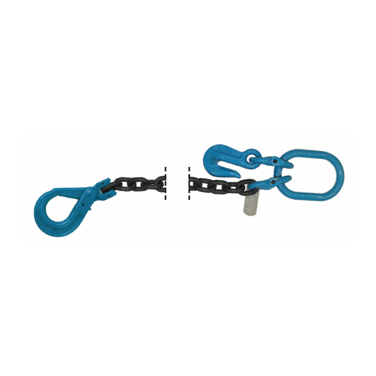 B/A Products Co. 3/8" x 20' Grade 100 Clevis Self-Locking & Grab Hook Chain