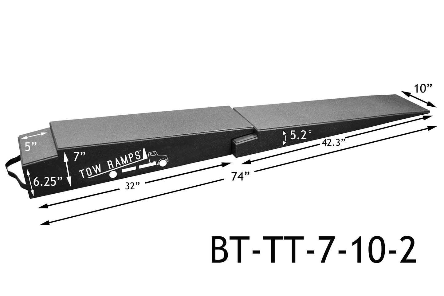 Tow Ramps - 74" Flatbed HD Tow Ramps - 2 Pc