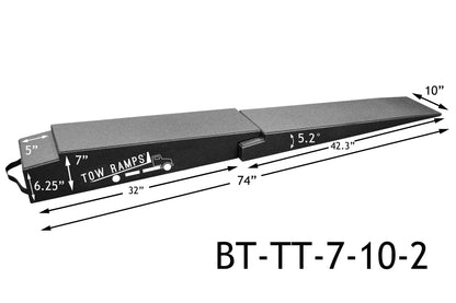 Tow Ramps - 74" Flatbed HD Tow Ramps - 2 Pc