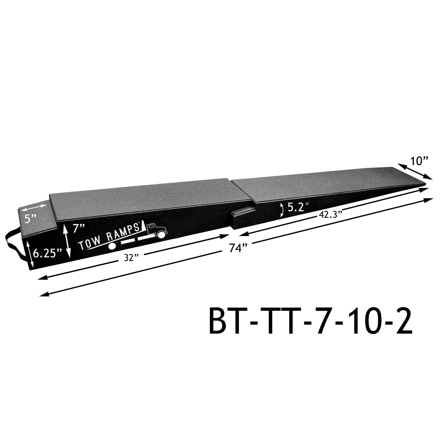 Tow Ramps - 74" Flatbed HD Tow Ramps - 2 Pc