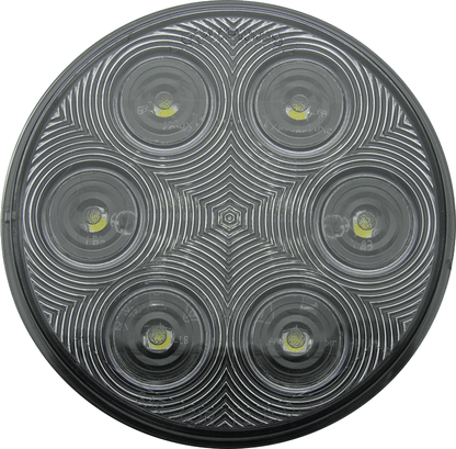 4″ Round Backup Light, grommet mount, Smoked Lens