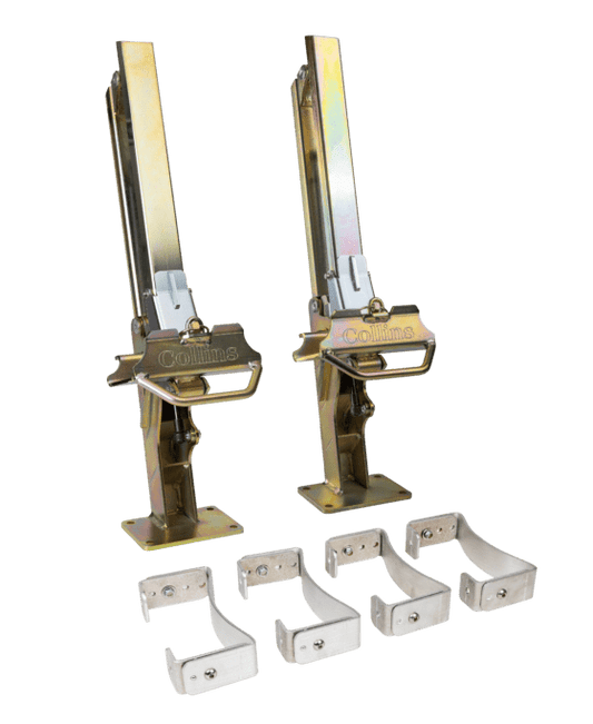 Collins Dolly Mount – Self-Loading w/Tire Cradles (Articulating) Zinc-Finish