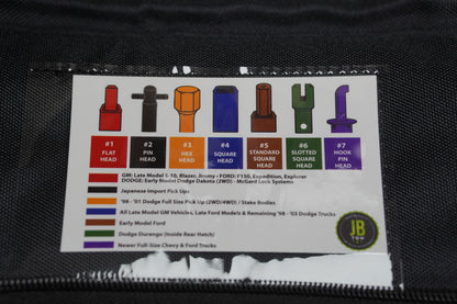 Universal 7-Piece Spare Tire Removal Tool Set (Newest Design) – MADE IN AMERICA