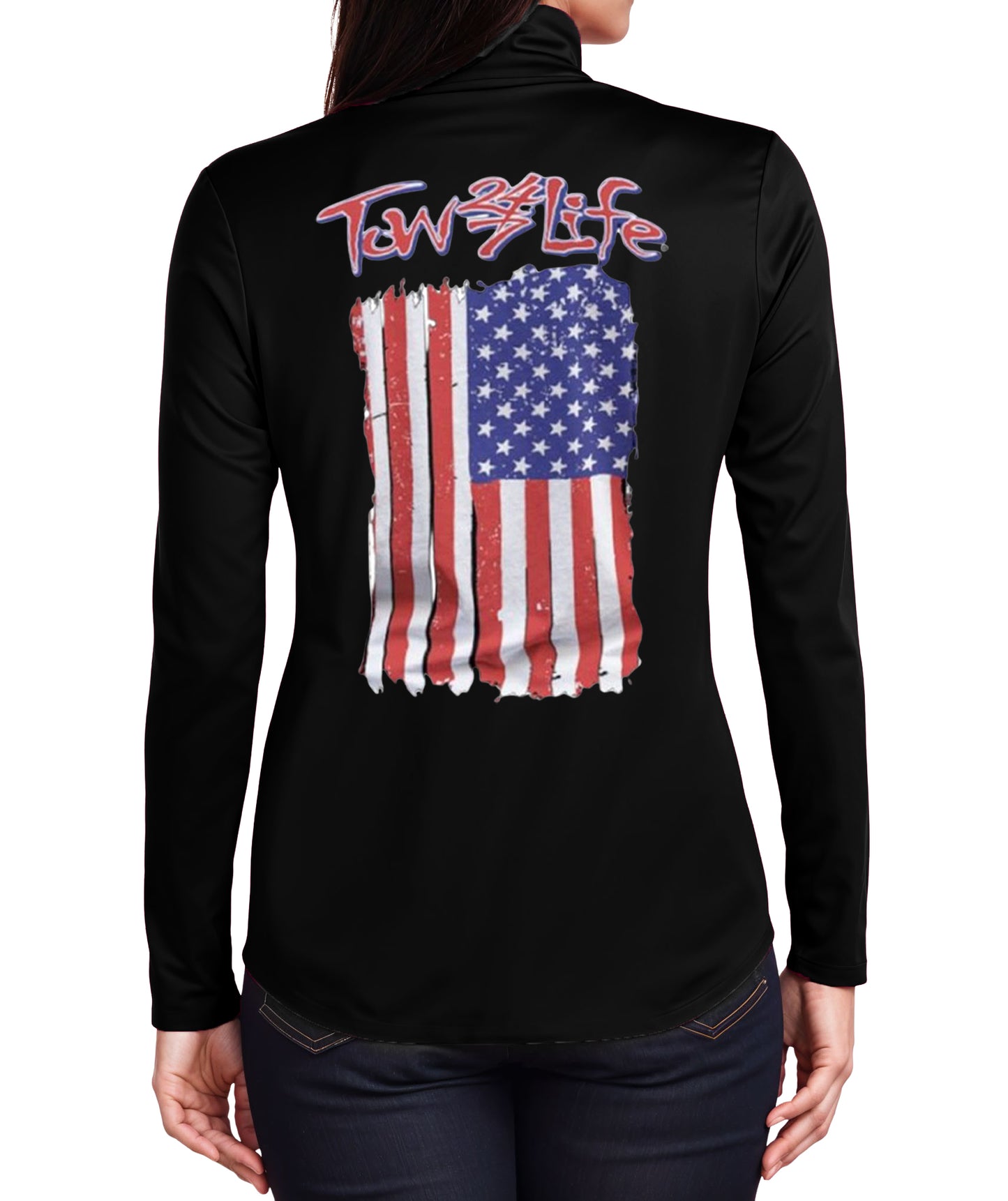 Tow Life - Long Sleeve Zip Up (Ladies)