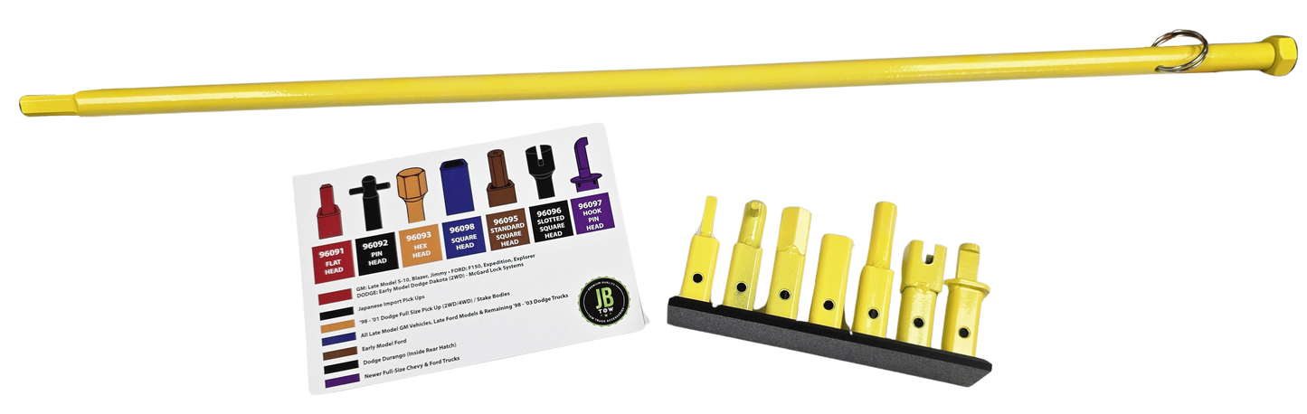 Universal 7-Piece Spare Tire Removal Tool Set (Newest Design) – MADE IN AMERICA