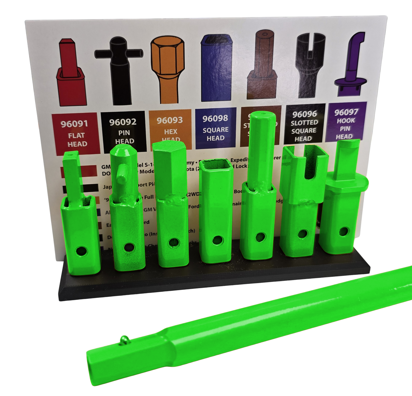 Universal 7-Piece Spare Tire Removal Tool Set (Newest Design) – MADE IN AMERICA