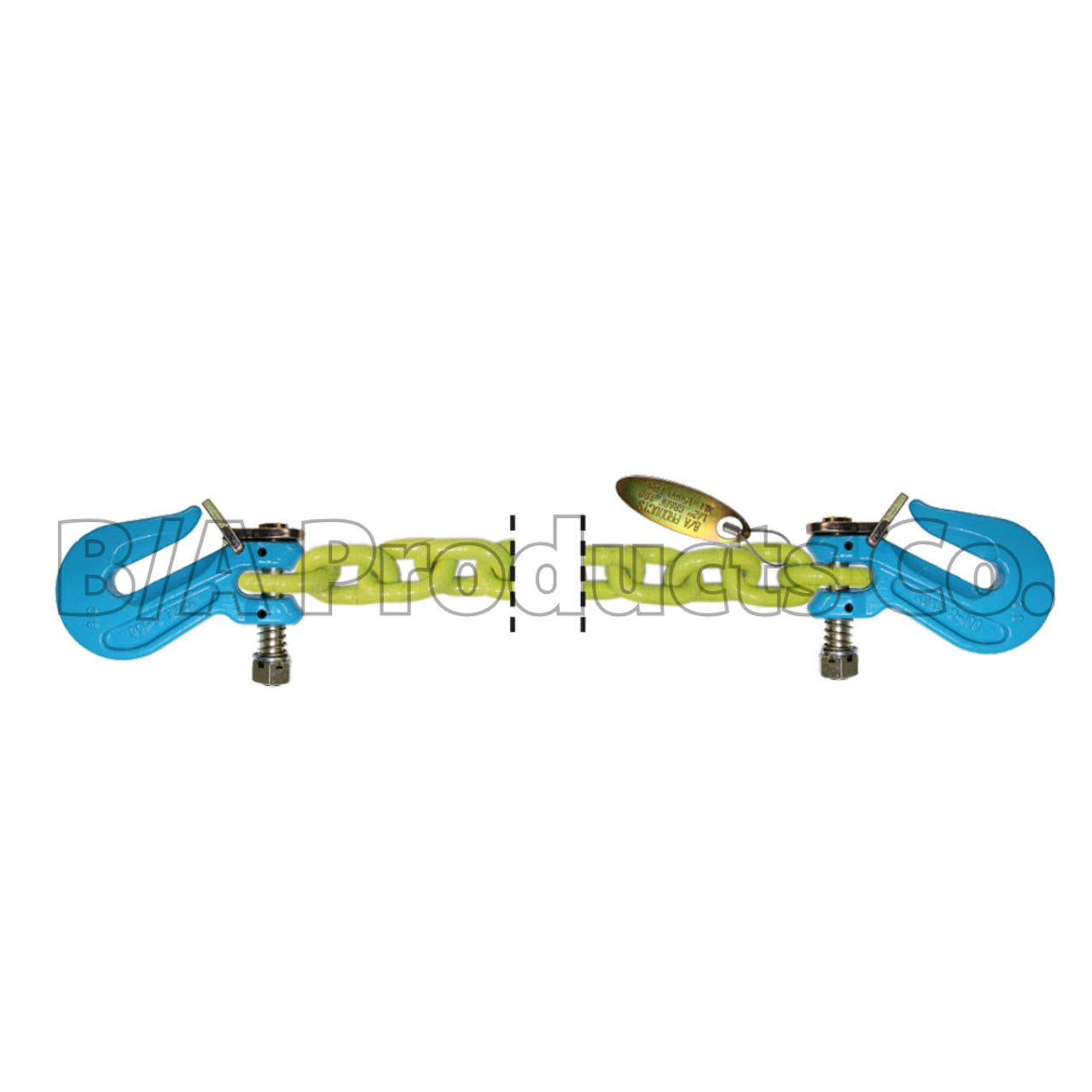 B/A Products Co. 3/8" x 20' Grade 100 Twist Lock™ Non-Cradle Grab Hook Hi-Viz Chain