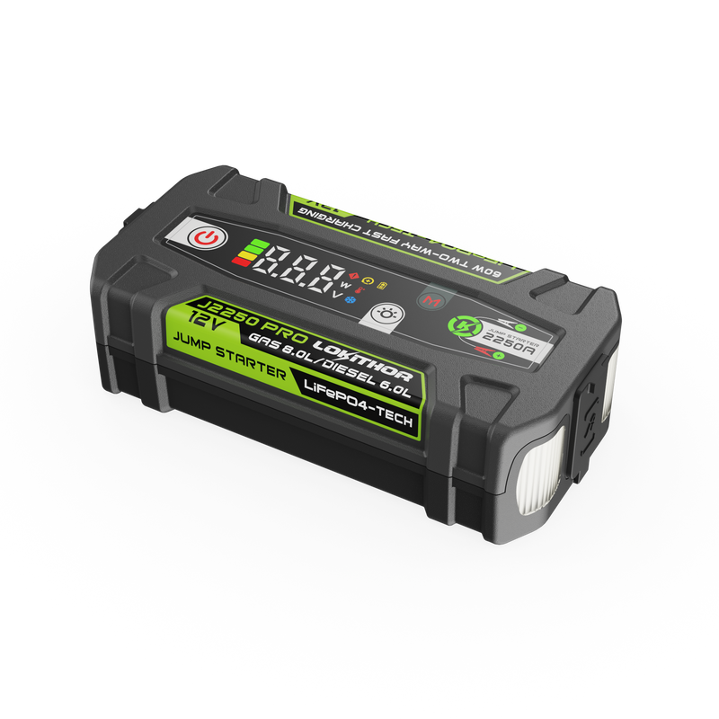 LOKITHOR LiFePO₄ 12V 51.2Wh 2250A Jump Starter