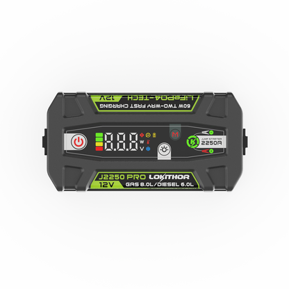 LOKITHOR LiFePO₄ 12V 51.2Wh 2250A Jump Starter