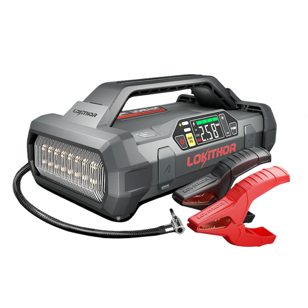 LOKITHOR JA301 Jump Starter with Air Compressor 2000Amp