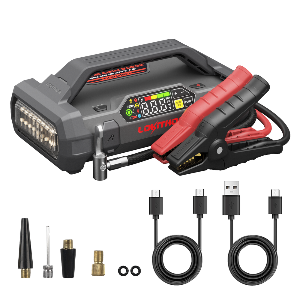 LOKITHOR 4 IN I JA302 PRO Jump Starter with Air Compressor