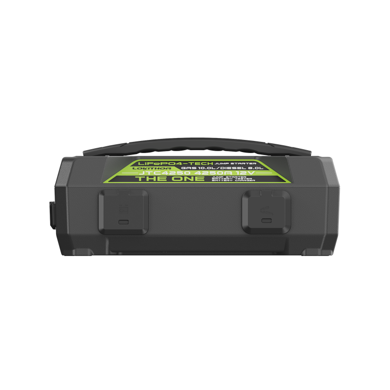 Lokithor JTC4250 LiFePO₄ 12V 4250A 89.6Wh Jump Starter + Battery Tester + Battery Charger with ConnectMax Technology