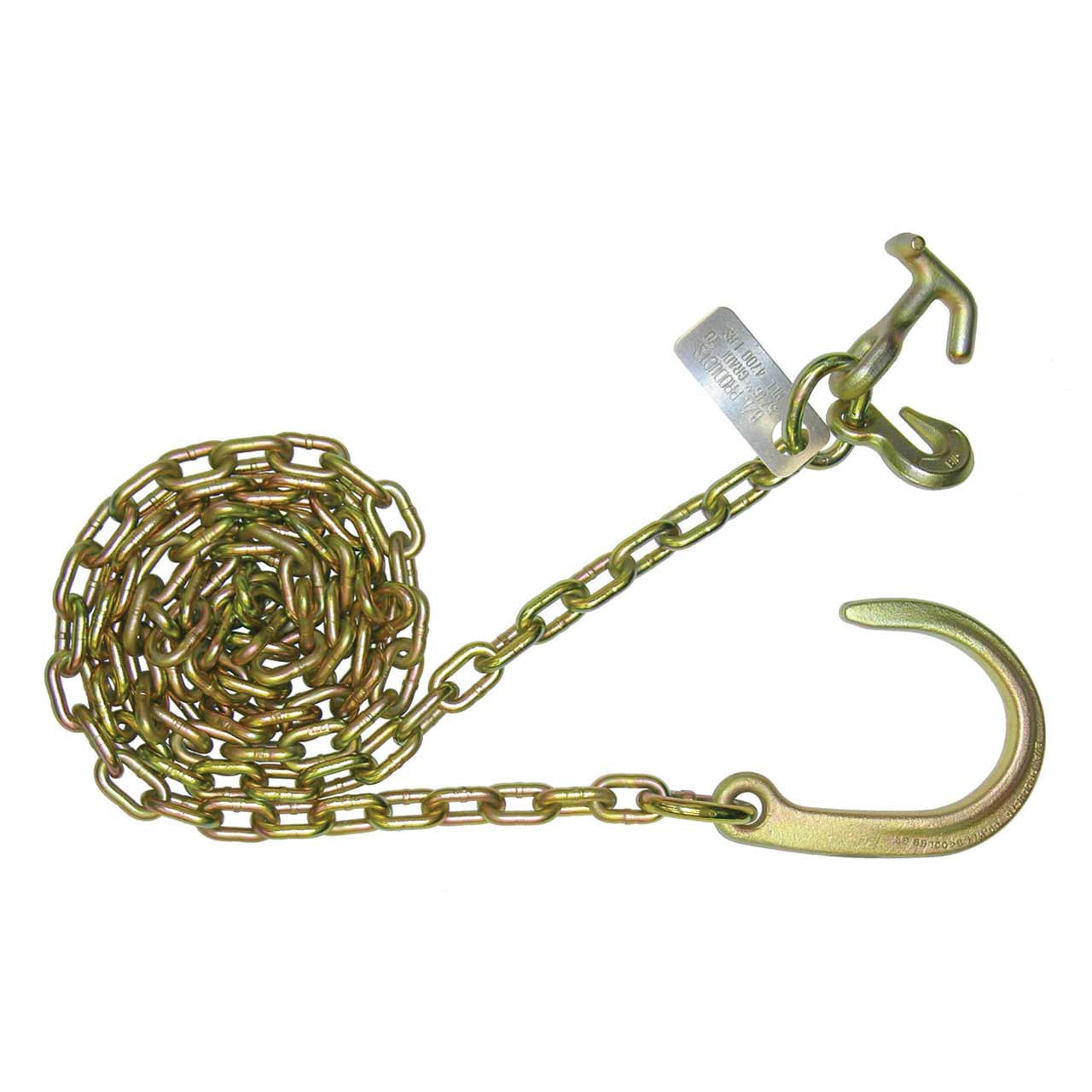 B/A Products Co. 5/16" x 10' Grade 70 Grab, Hammerhead T-J Combo, & 8" J Hook Chain