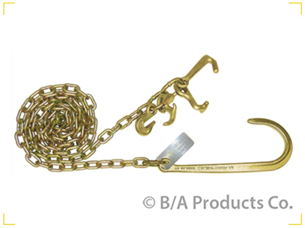 B/A Products Co. 5/16" Grade 70 Grab, Mini J, R, T, & 15" J Hook Chain