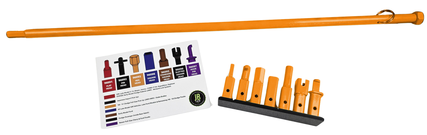 Universal 7-Piece Spare Tire Removal Tool Set (Newest Design) – MADE IN AMERICA
