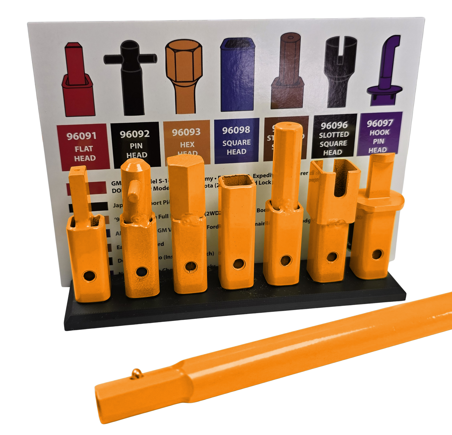 Universal 7-Piece Spare Tire Removal Tool Set (Newest Design) – MADE IN AMERICA