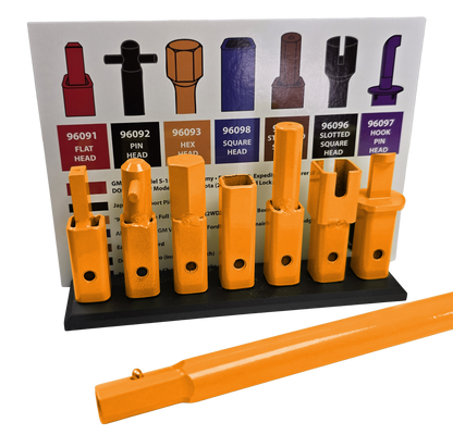 Universal 7-Piece Spare Tire Removal Tool Set (Newest Design) – MADE IN AMERICA